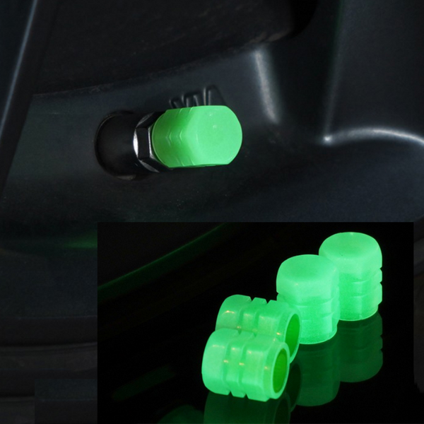 Car & bike Luminous Tire Valve Cap(4 pcs set)